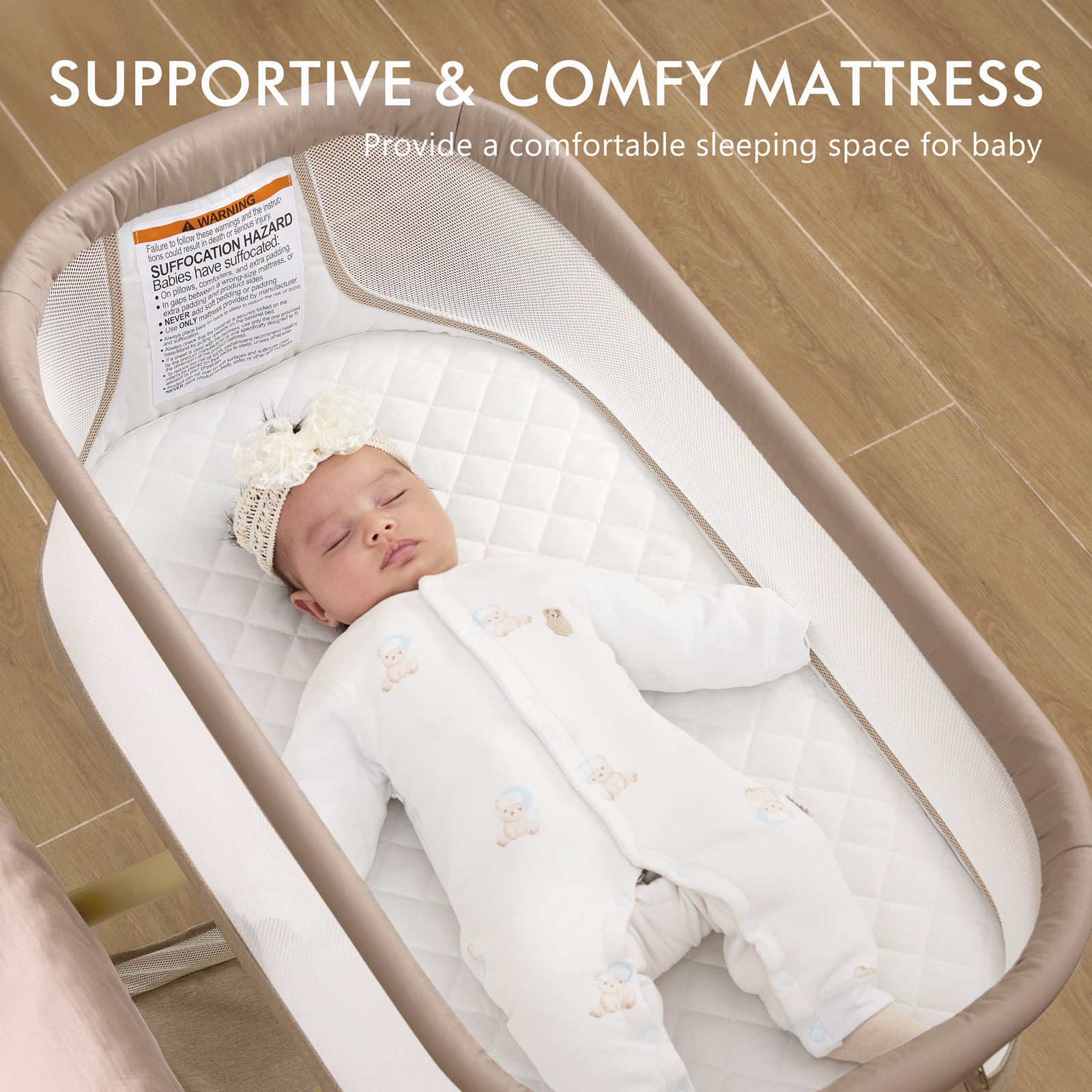 Foldable Baby Rocking Bassinet BN10