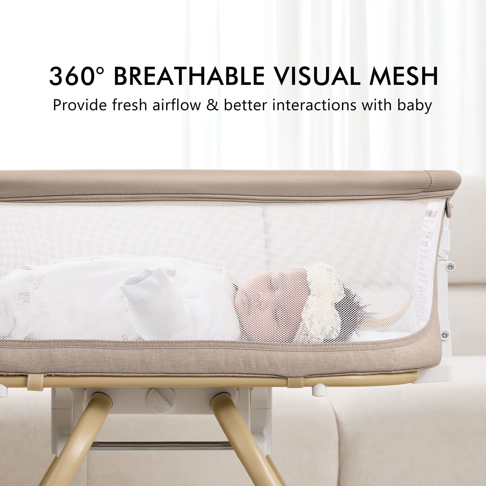 Foldable Baby Rocking Bassinet BN10