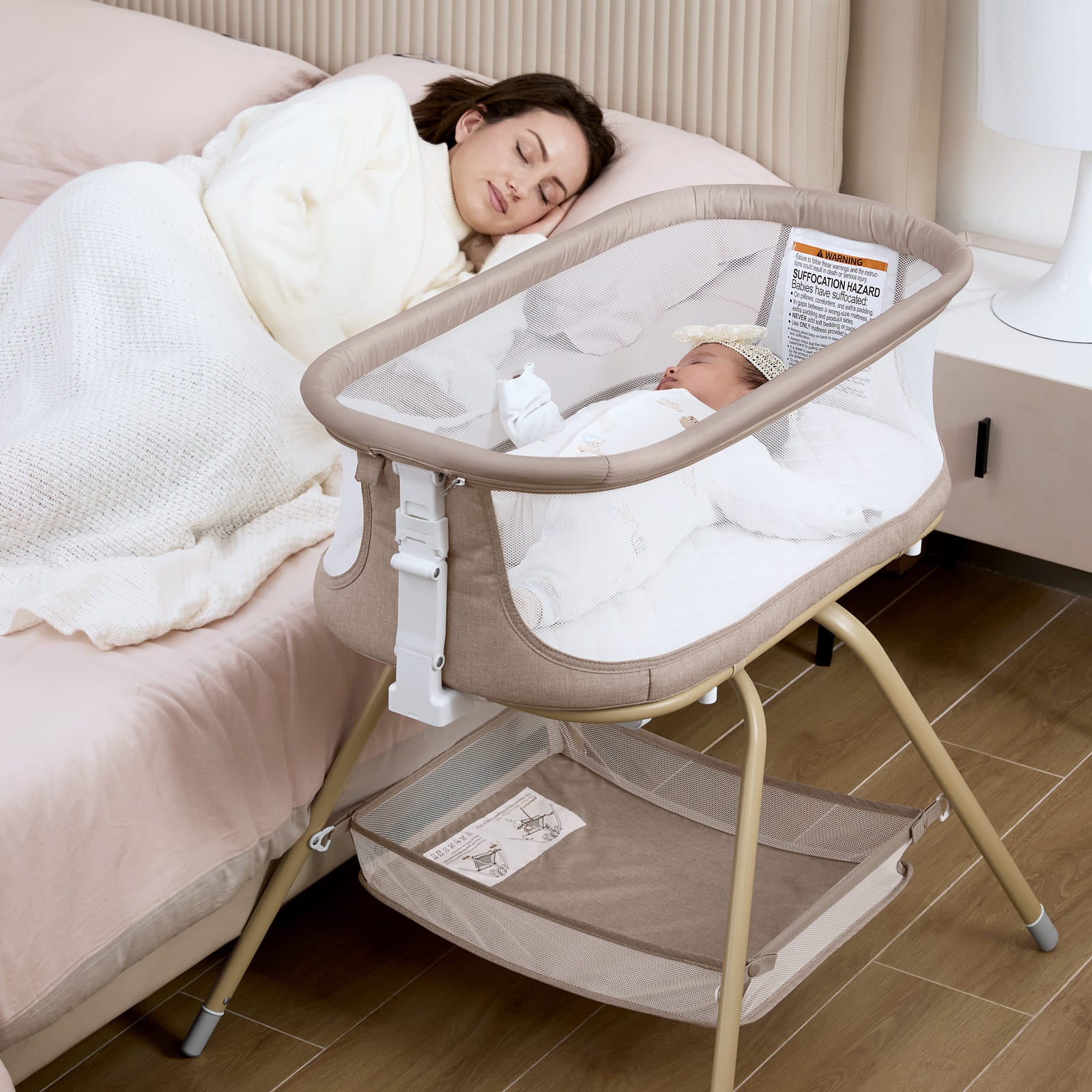 Foldable Baby Rocking Bassinet BN10