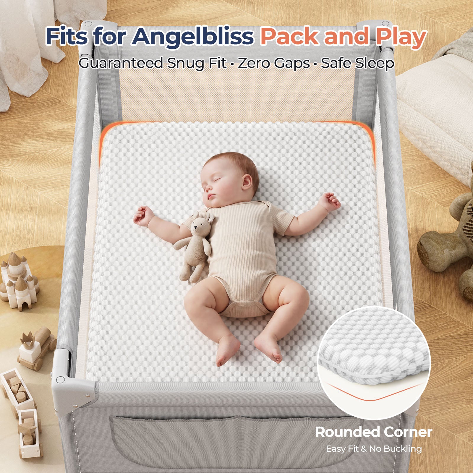 Angelbliss Pack and Play Mattress Replacement for BN11