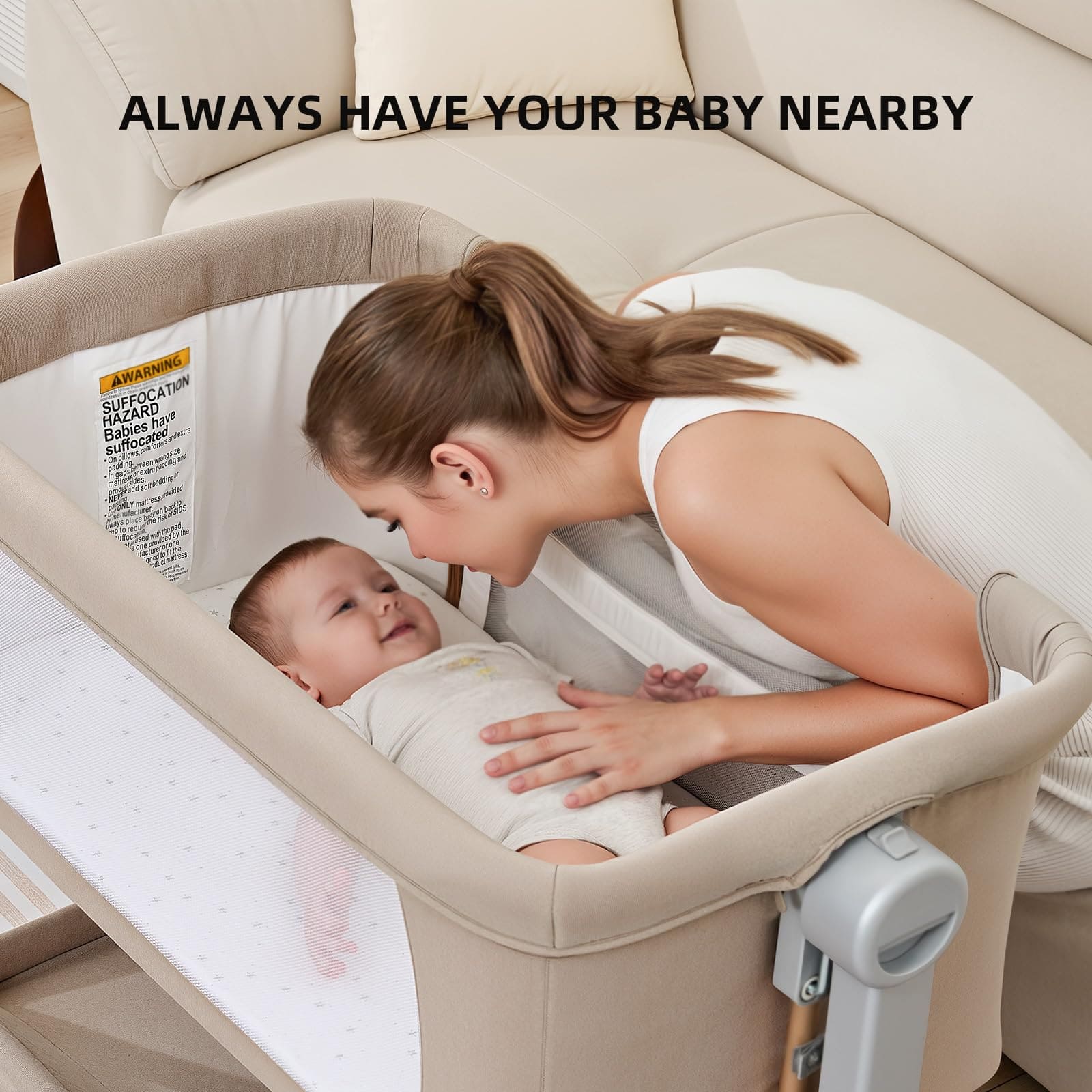 3 In 1 Baby Rocking Bassinet BN03
