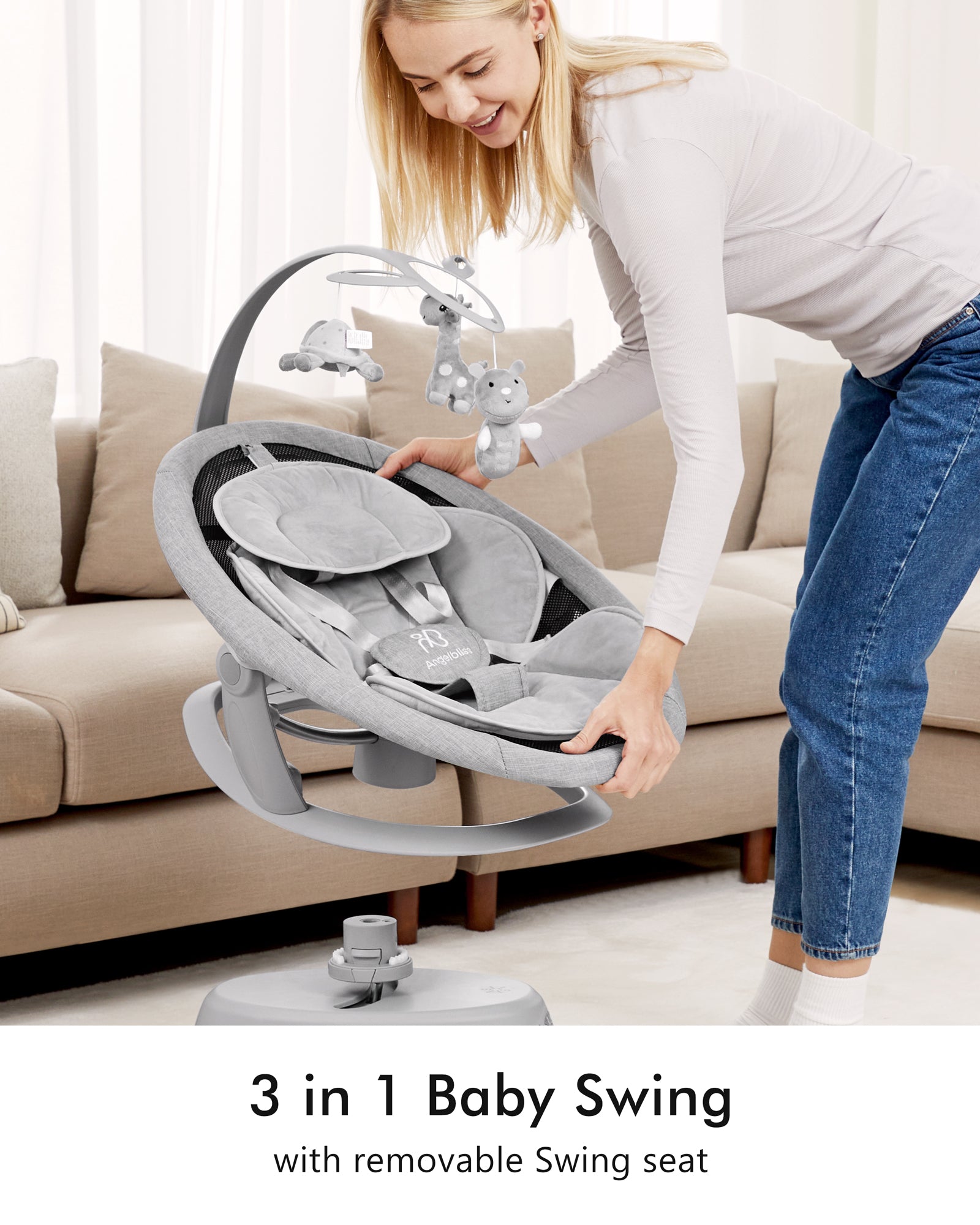 3 stages baby swing retailer seat