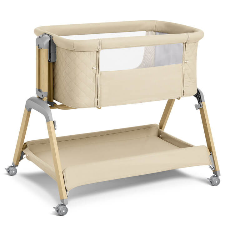 Baby Rocking Bassinets 5-Levels Hight with Mattress for Infant BN08