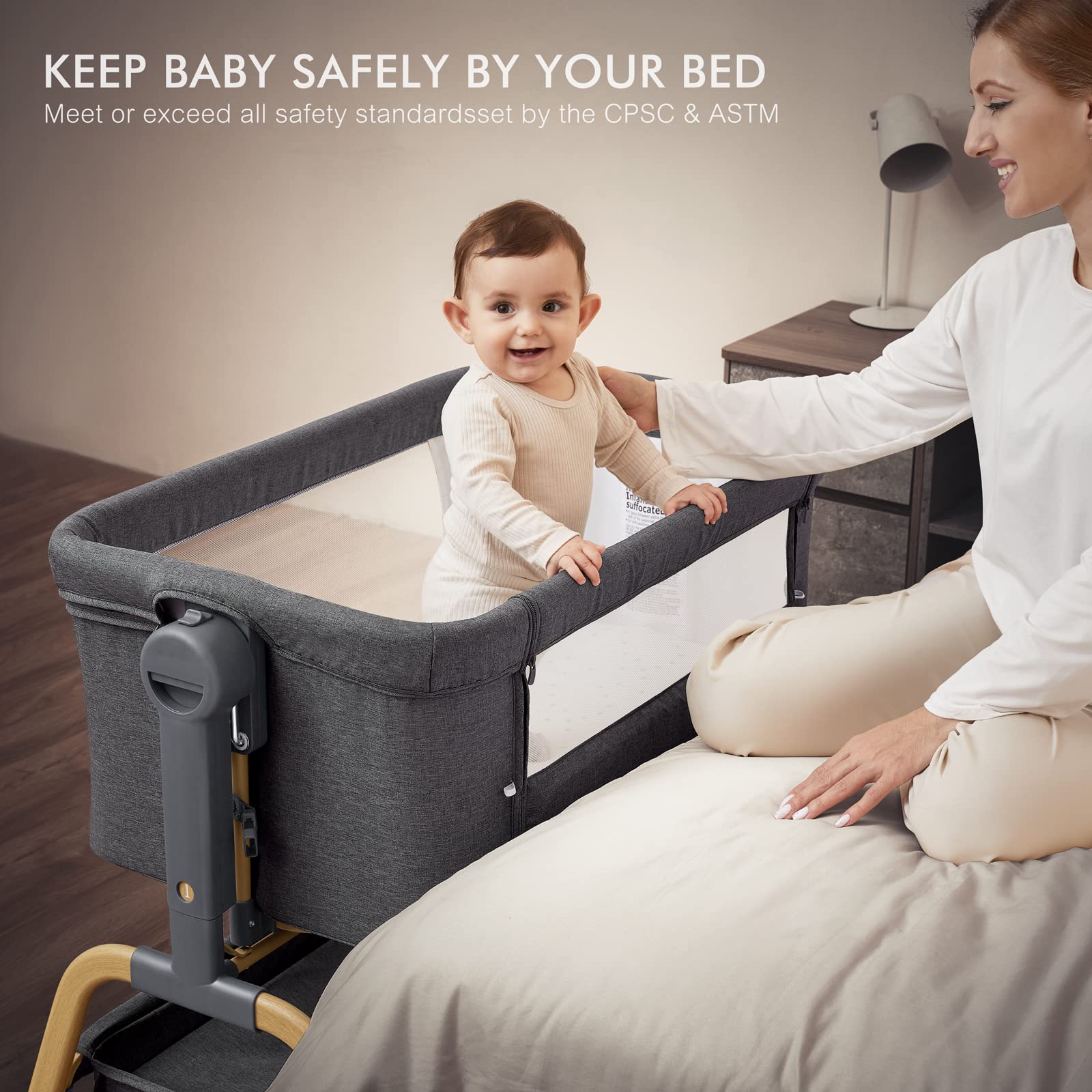 ANGELBLISS 3 In 1  Baby Bassinet BN03 Keep baby safely by your bed