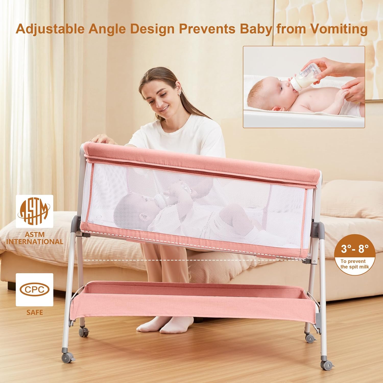 Baby Bedside Portable Bassinet BN02