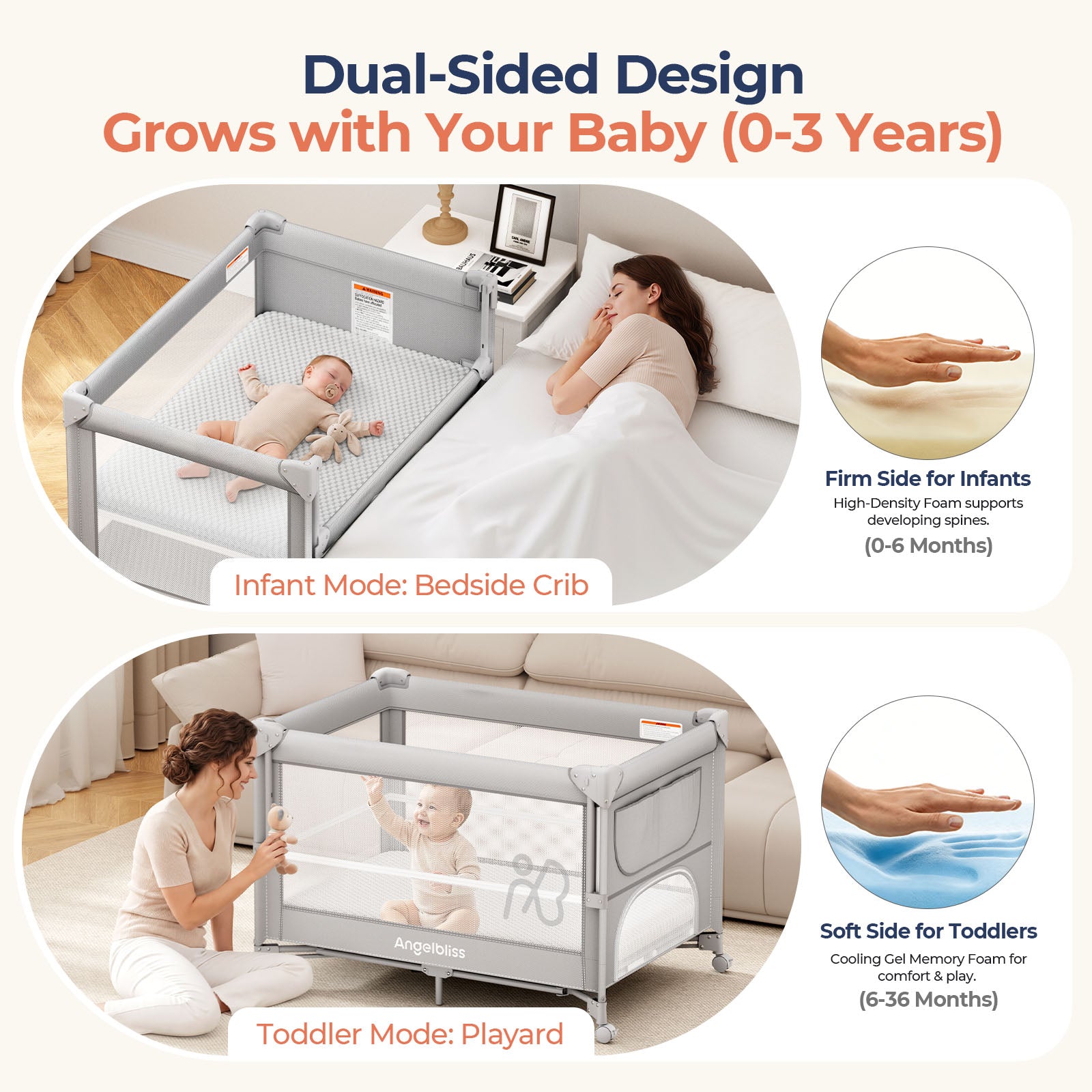 Angelbliss Pack and Play Mattress Replacement for BN11