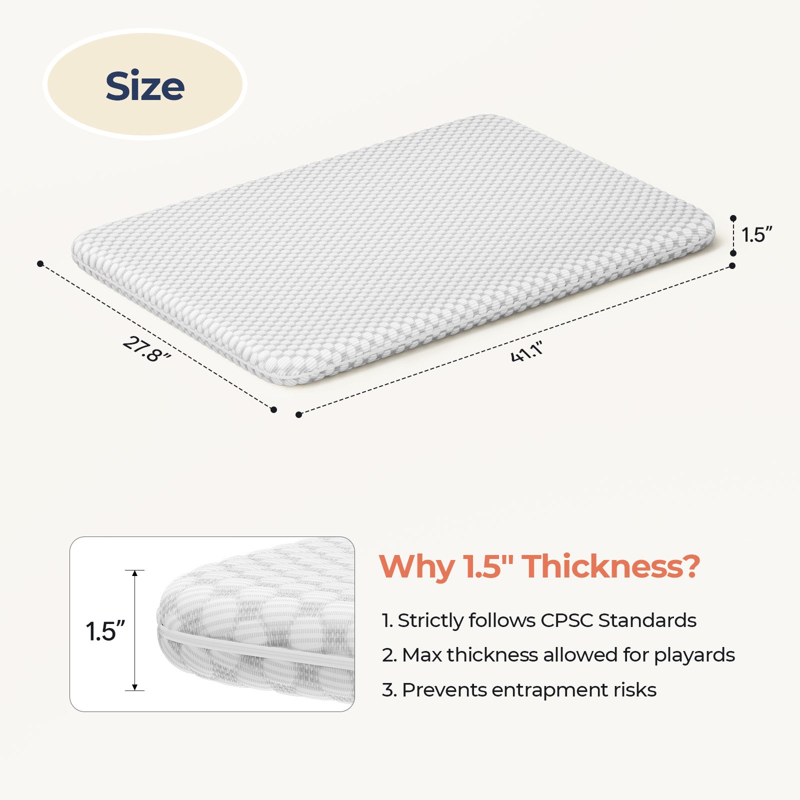 Angelbliss Pack and Play Mattress Replacement for BN11