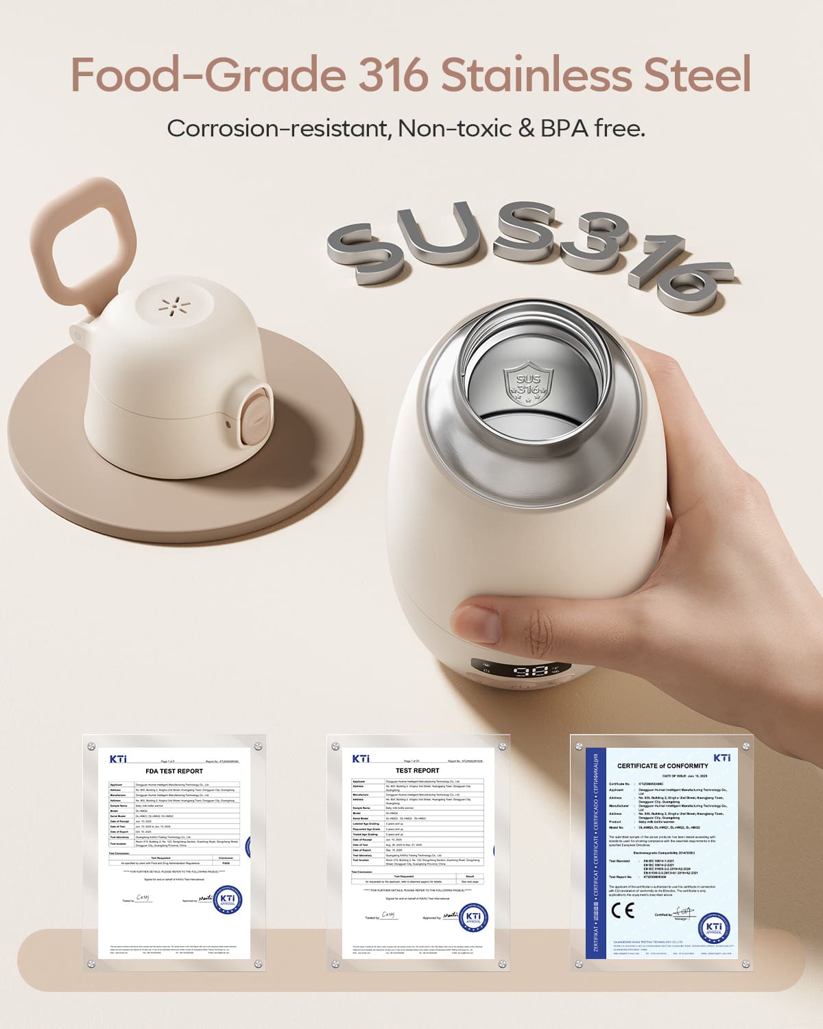 Portable Bottle Warmer for Travel – Fast Heating, Precise Temp Control