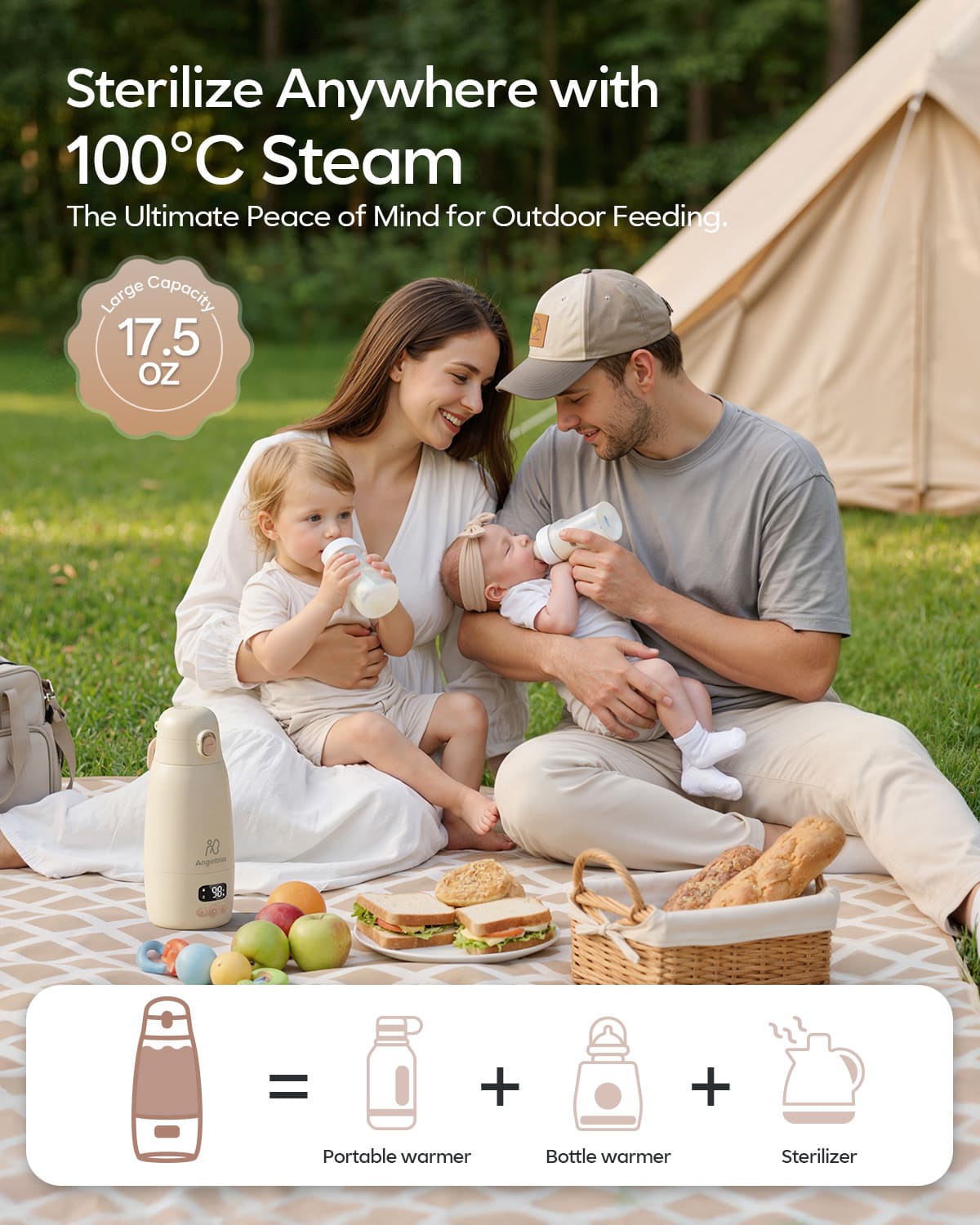 Portable Bottle Warmer for Travel – Fast Heating, Precise Temp Control