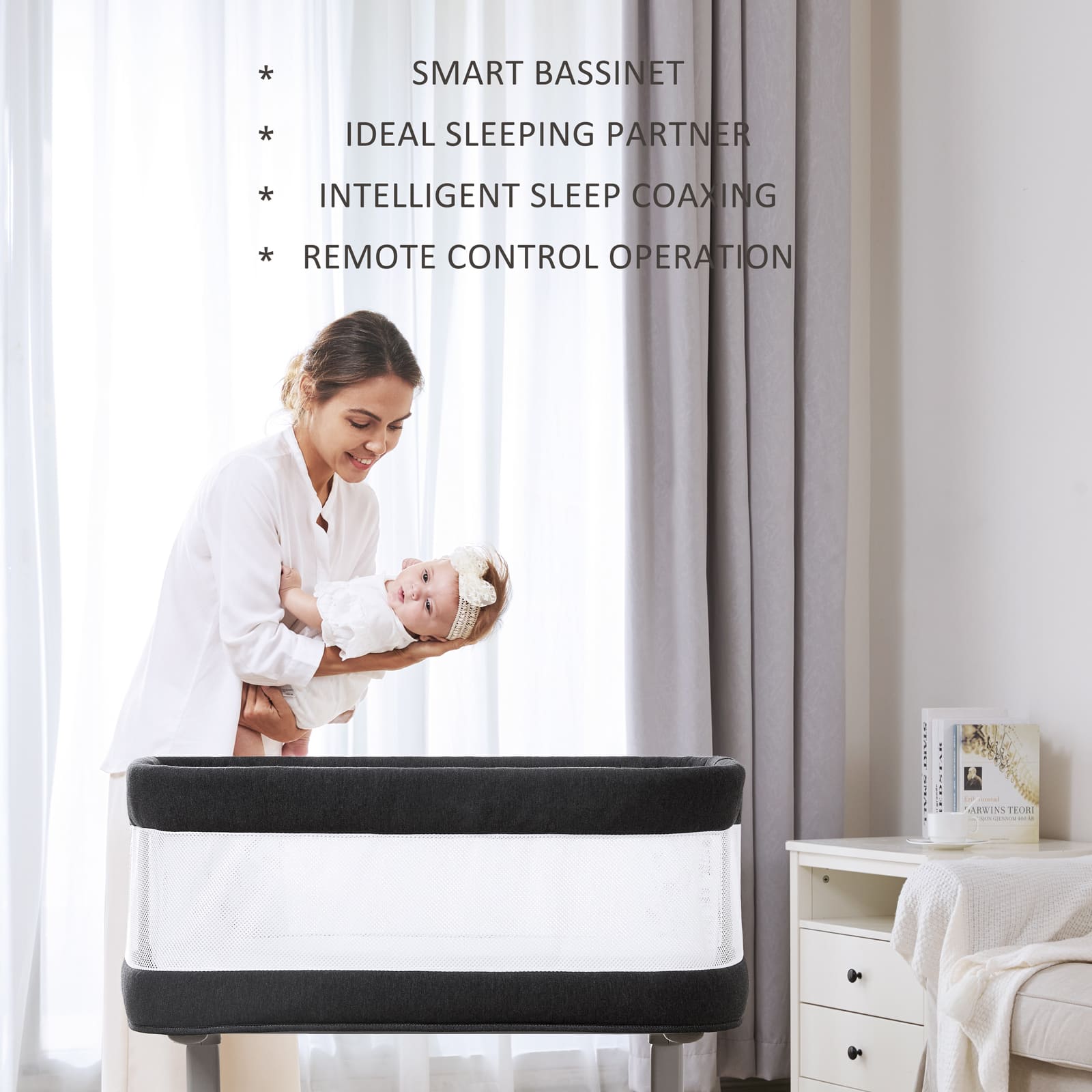 Electric Baby Bassinet with Rocking Motion BN09