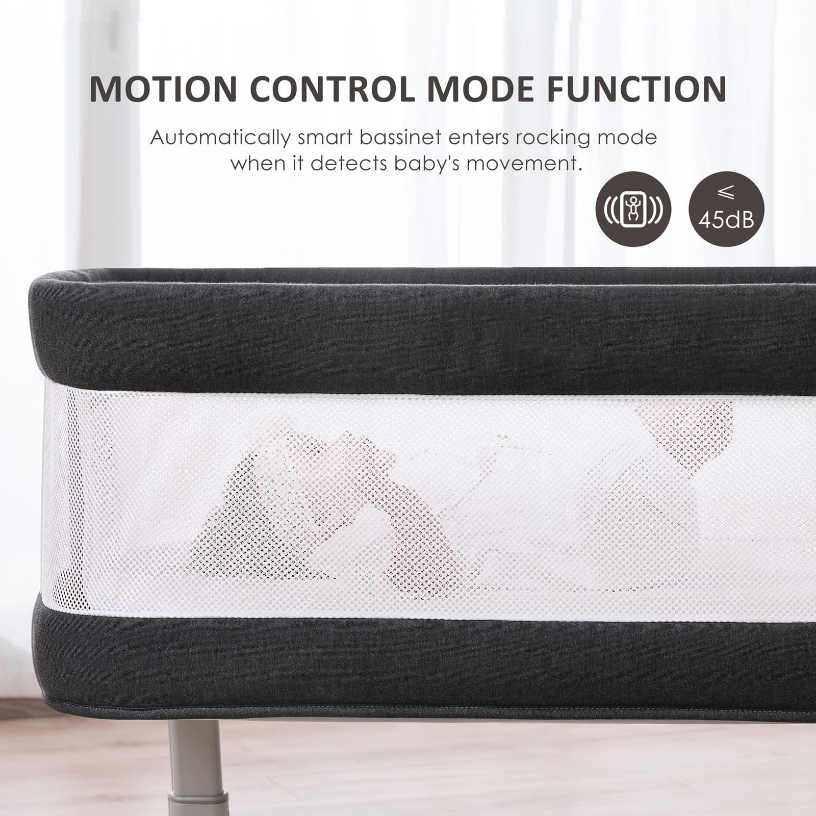 Electric Baby Bassinet with Rocking Motion BN09