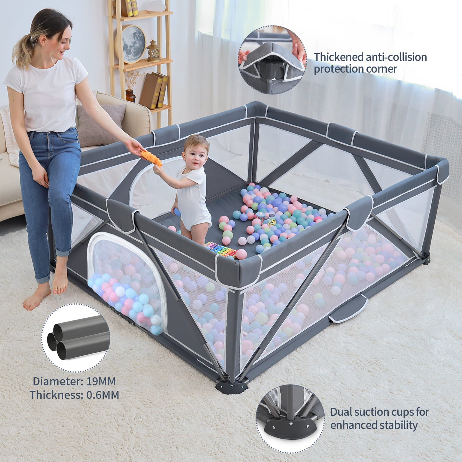 Foldable Baby Playpen BP02