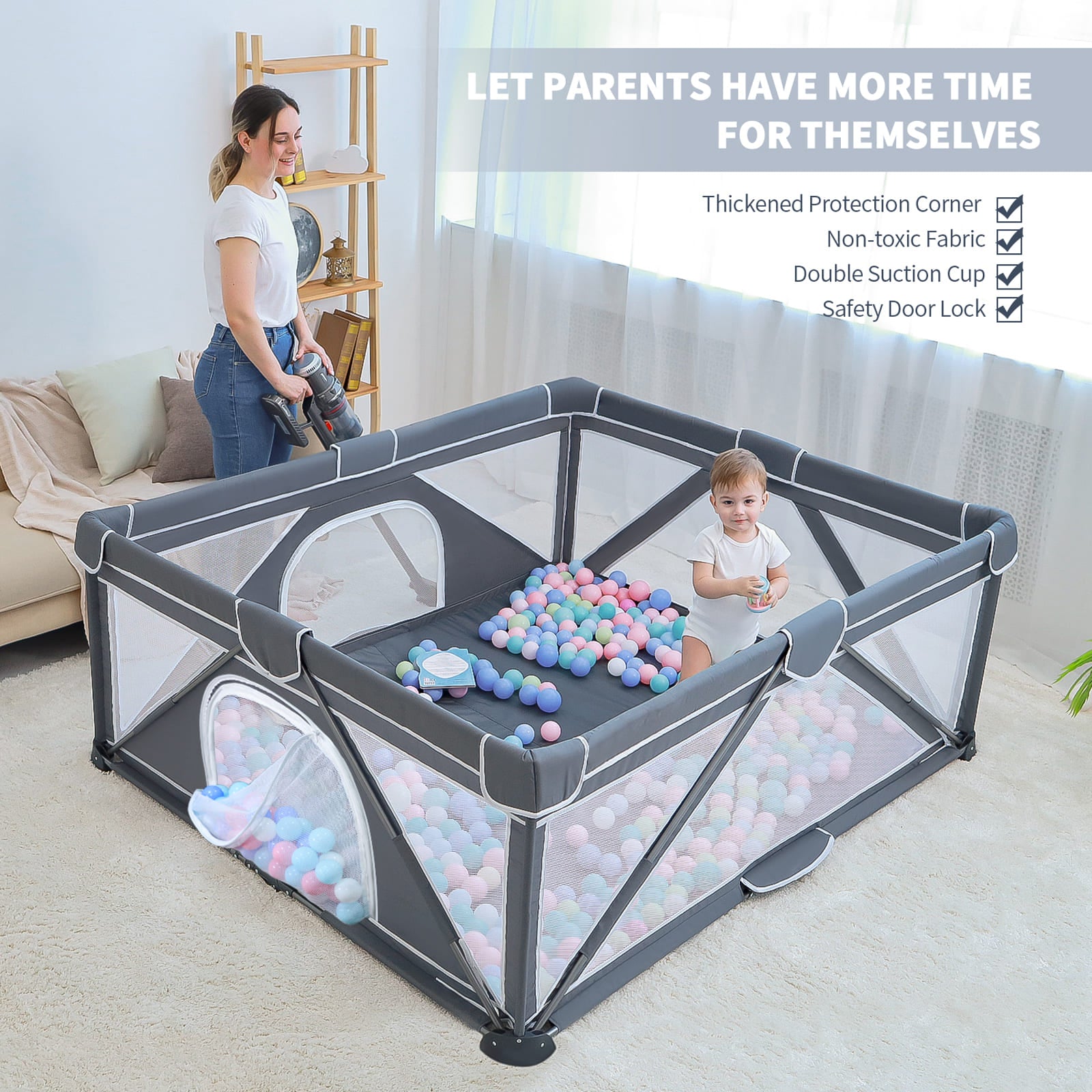 Foldable Baby Playpen BP02