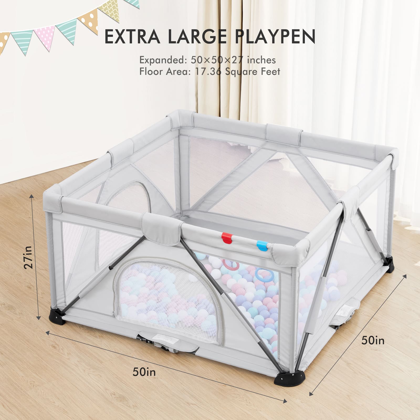 Foldable Baby Playpen BP02