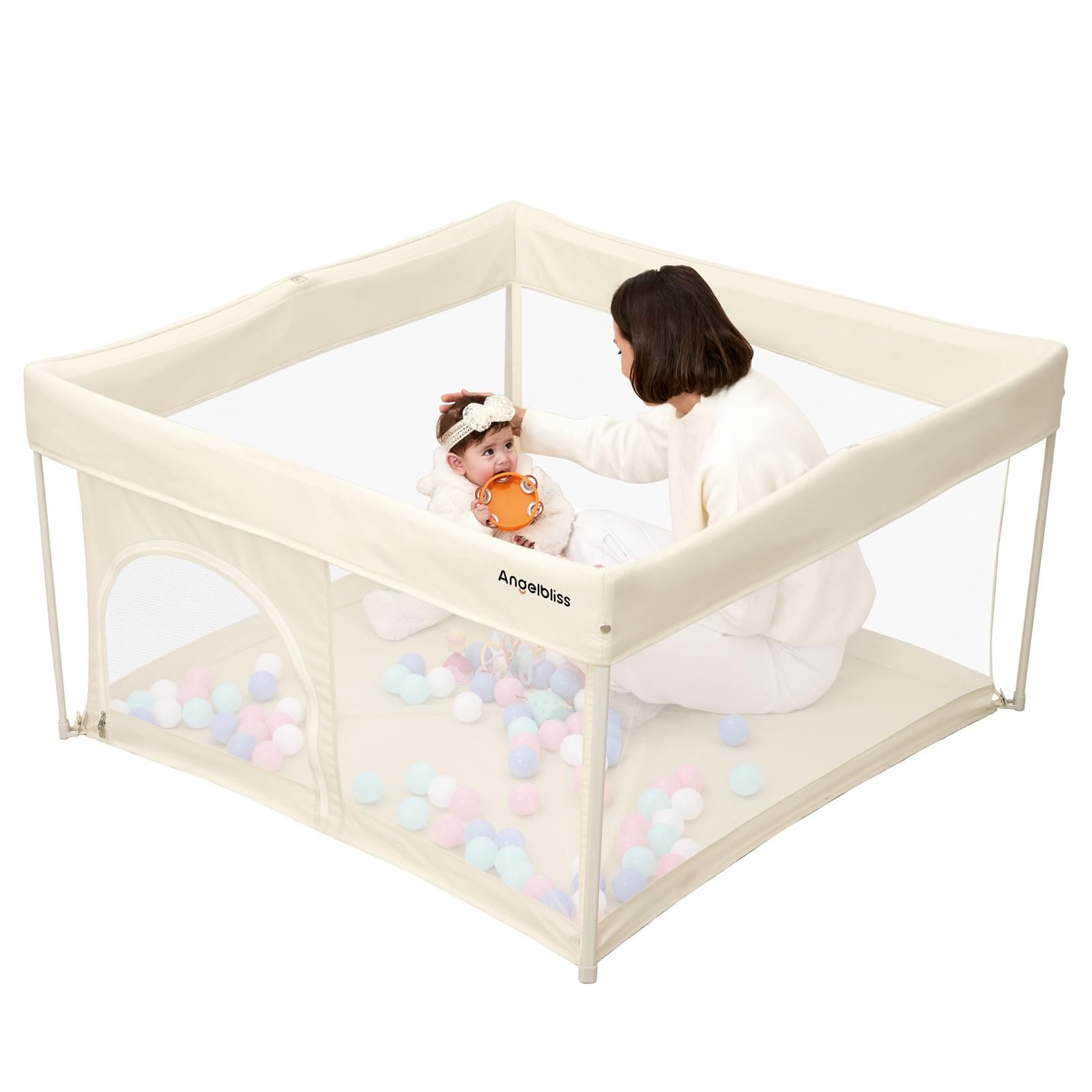 Foldable Baby Playpen, Portable Play Yard BP03